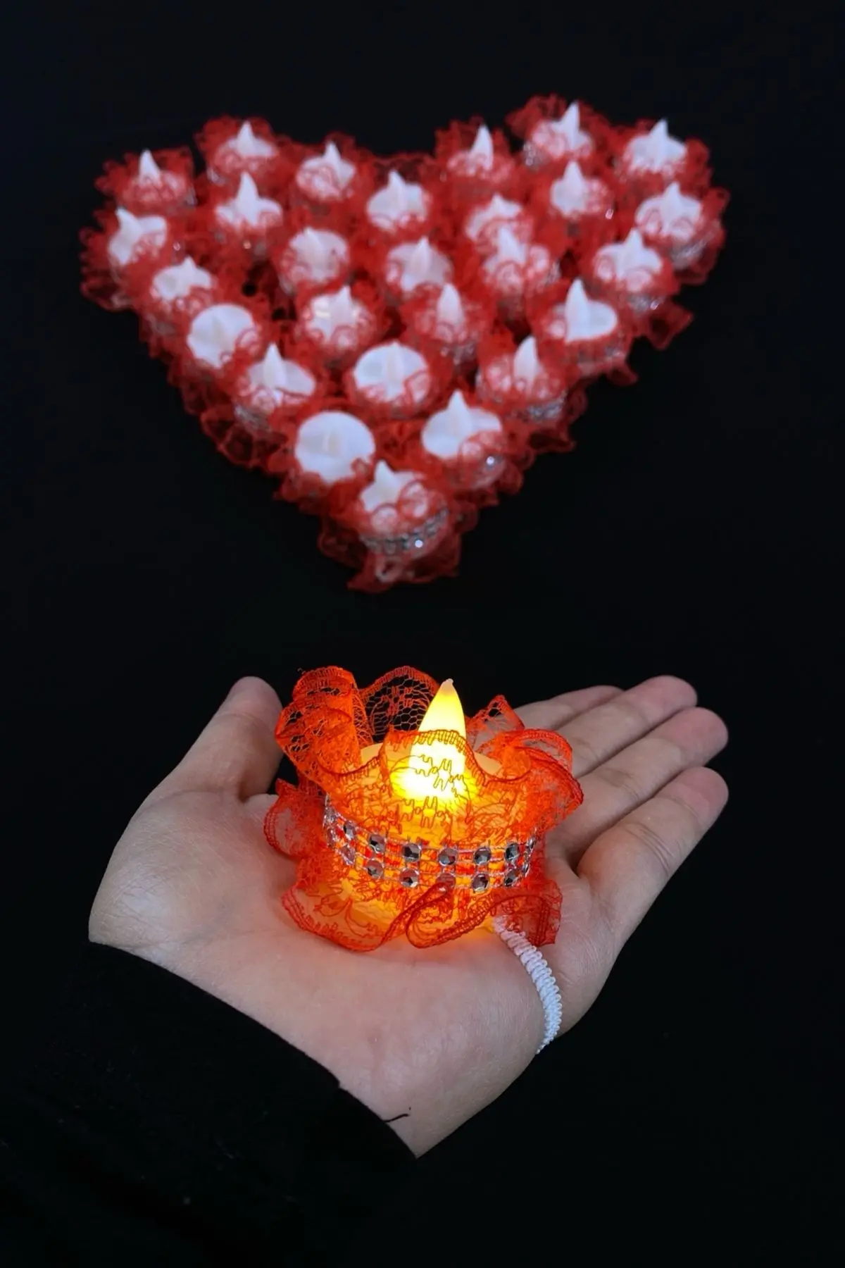 LEDLİELMUMUDANTELLİKIRMIZI