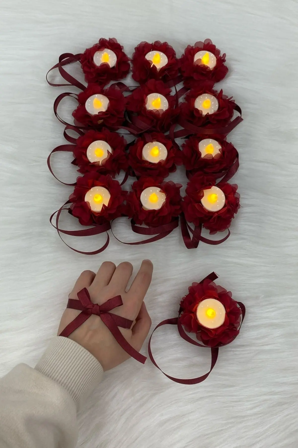 LEDLİELMUMULAZERÇİÇEKLİBORDO