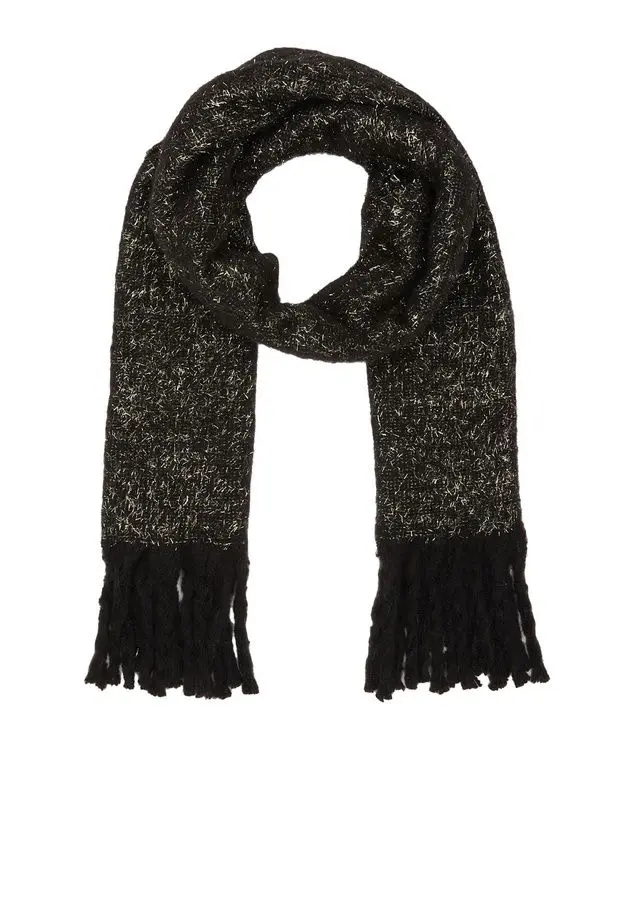 Network Network Kadın Siyah Lureksli Atkı