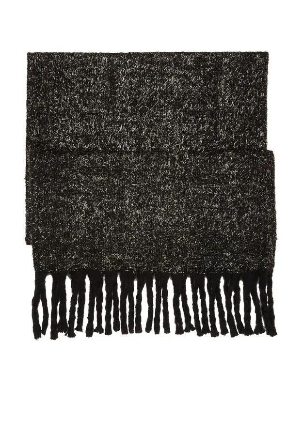 Network Kadın Siyah Lureksli Atkı