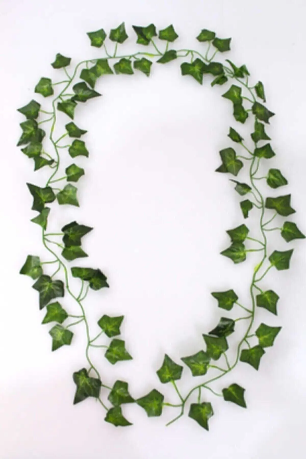 220 Cm Dekoratif Yeşil Yapraklı Yapay Sarmaşık Yılbaşı Süsü Ledsiz