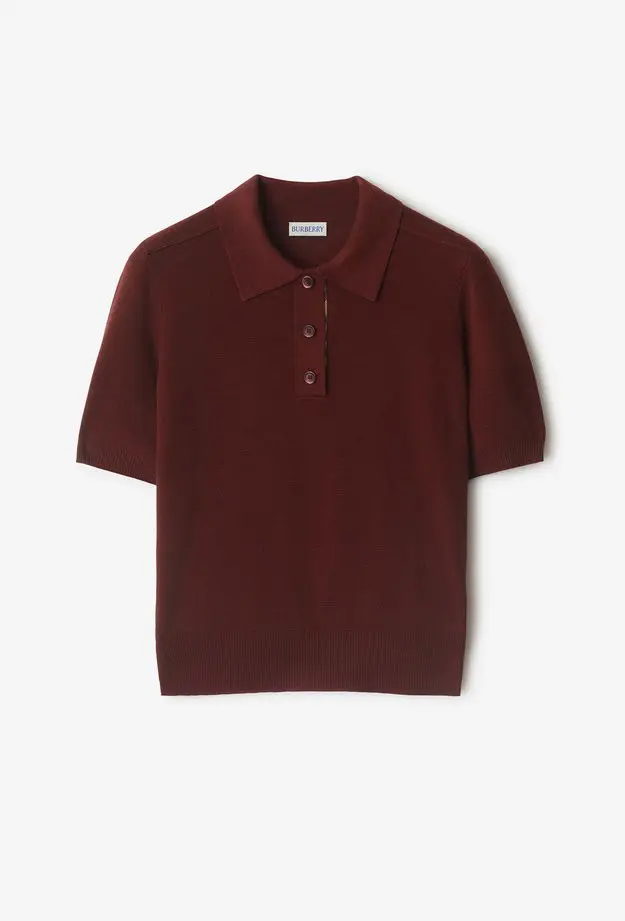 Burberry Wool Kadın Bordo Triko