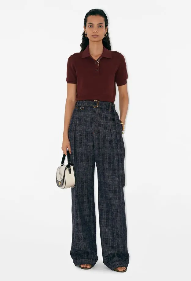 Burberry Burberry Wool Kadın Bordo Triko