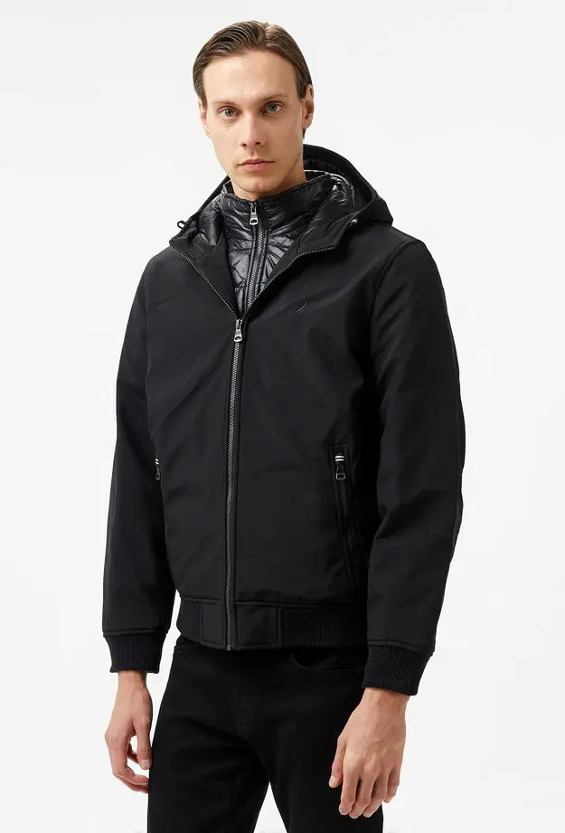 Nautica Erkek Siyah Mont
