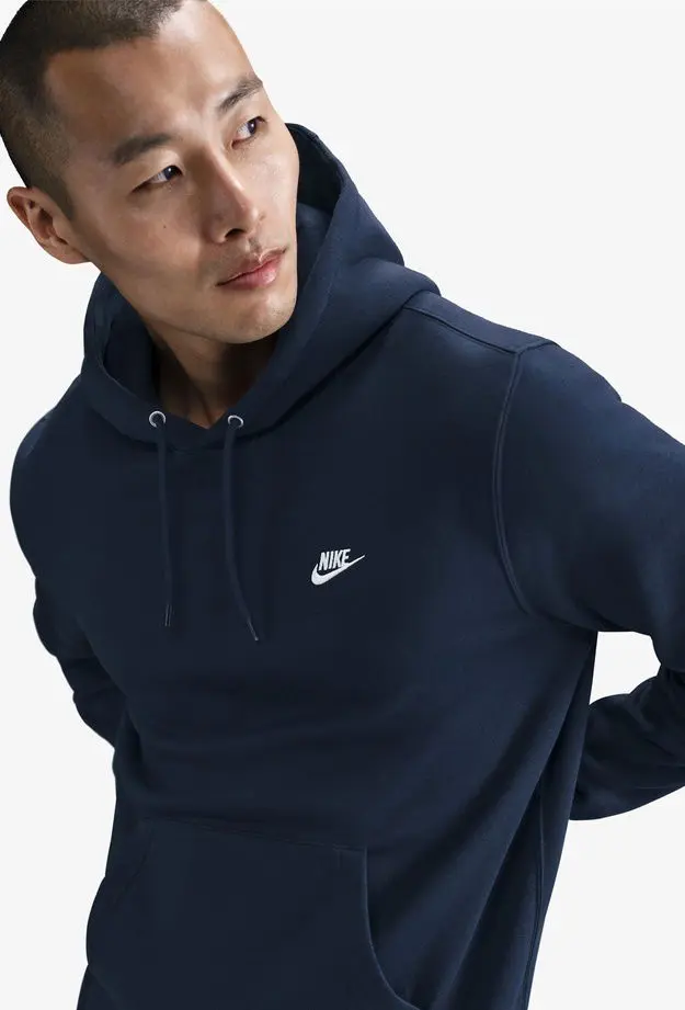 Nike Club Pullover Fleece Erkek Mavi Sweatshirt