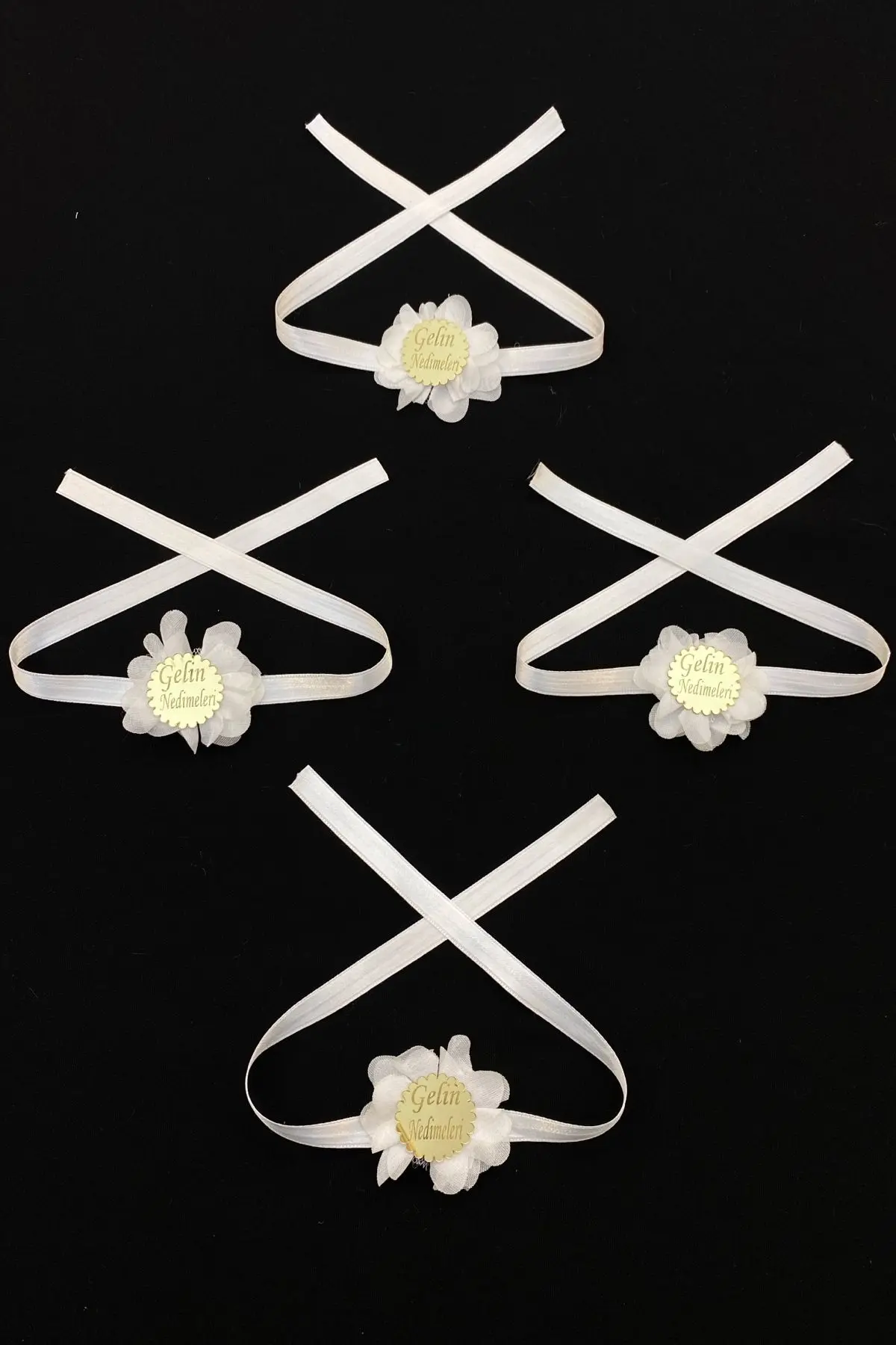 Beyaz Nedime Kol Kurdele ve Bileklik, Kına Gecesi Bride Bekarlığa Veda Partisi 1 Adet