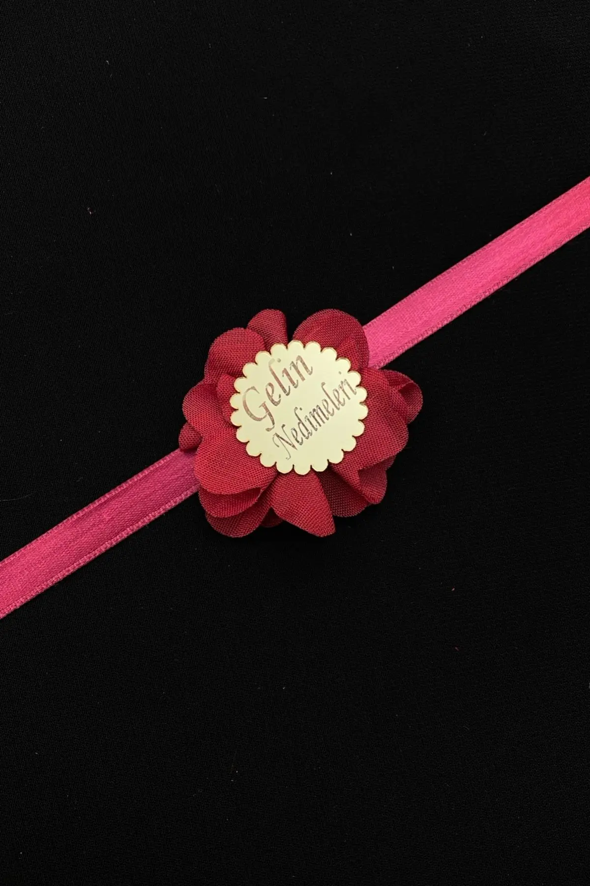 Bordo Nedime Kol Kurdele ve Bileklik, Kına Gecesi Bride Bekarlığa Veda Partisi 1 Adet