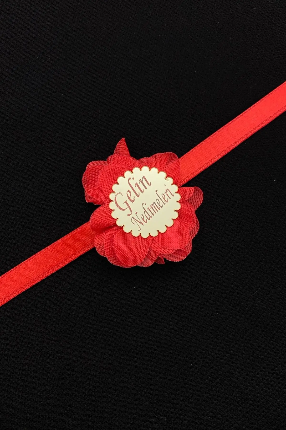 Kırmızı Nedime Kol Kurdele ve Bileklik, Kına Gecesi Bride Bekarlığa Veda Partisi 1 Adet