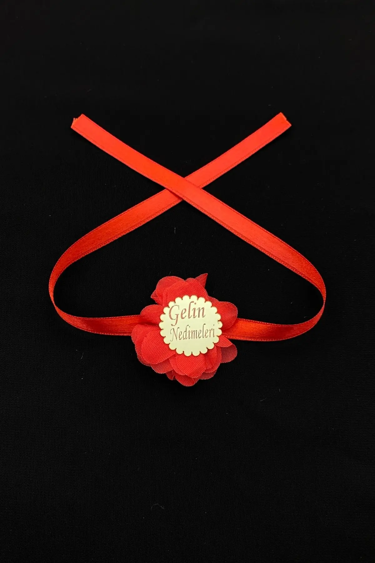 Kırmızı Nedime Kol Kurdele ve Bileklik, Kına Gecesi Bride Bekarlığa Veda Partisi 1 Adet