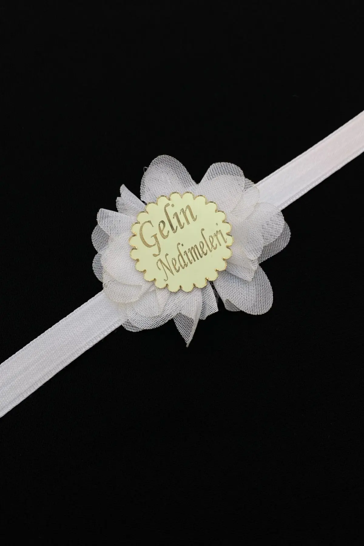 Beyaz Nedime Kol Kurdele ve Bileklik, Kına Gecesi Bride Bekarlığa Veda Partisi 1 Adet