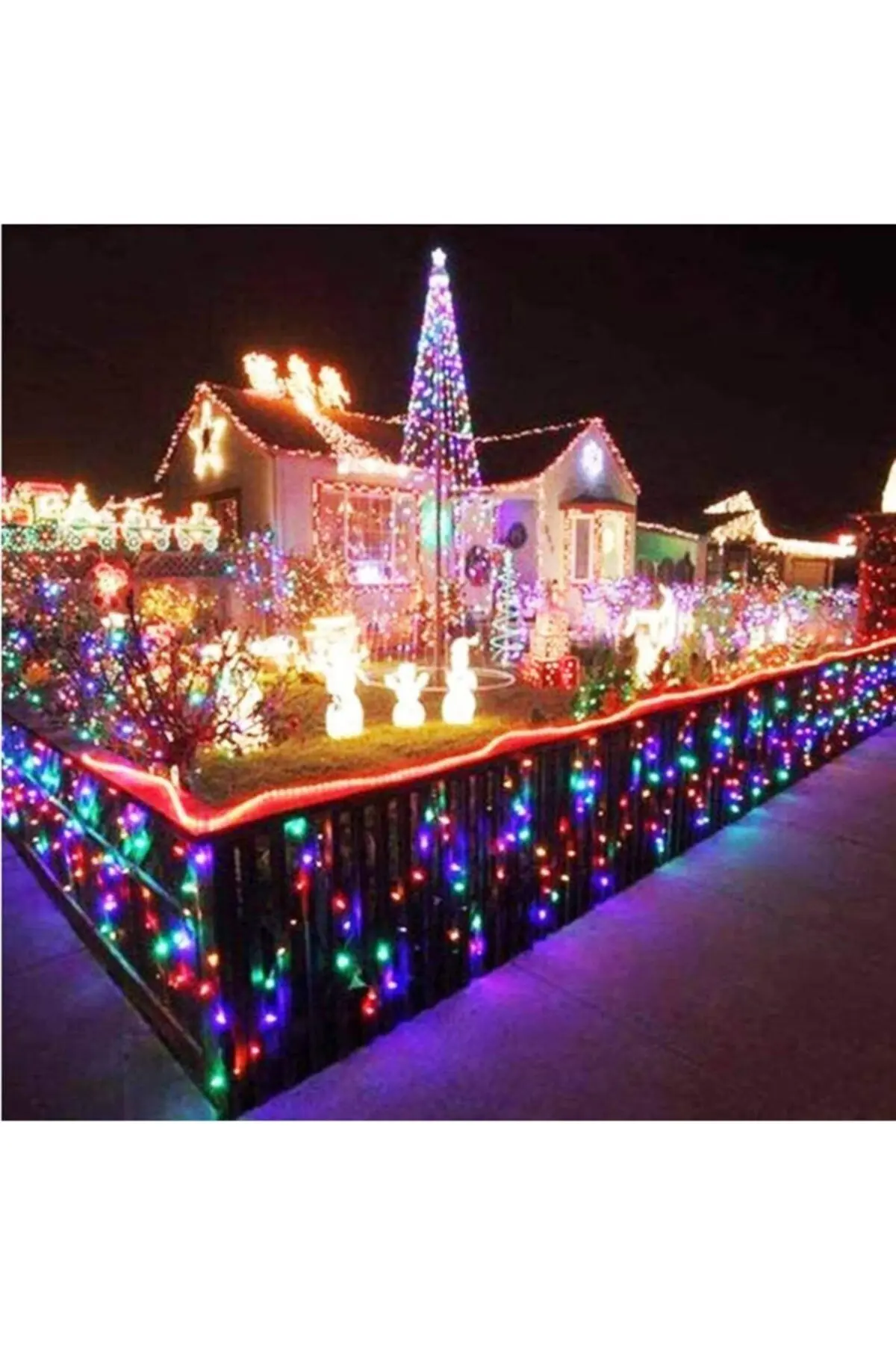 10 Metre 100 Ledli Rgb Renk Fişli Led Işık Dekor Yılbaşı Ağacı Işığı Organizasyon Led Işık Rgb