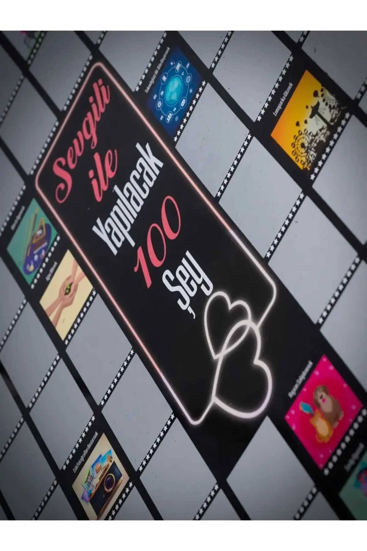 Sevgili Ile Yapılacak 100 Şey Kazıkazan Poster, Sevgiliye Hediye, Kazınabilir Poster, Hediyelik