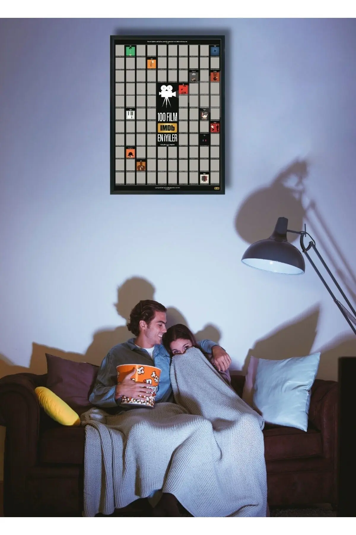 IMDb TOP 100 Kazıkazan Film Posteri, Kazınabilir Poster, En İyi 100 IMDb Filmi, Kolayca Kazınabilir