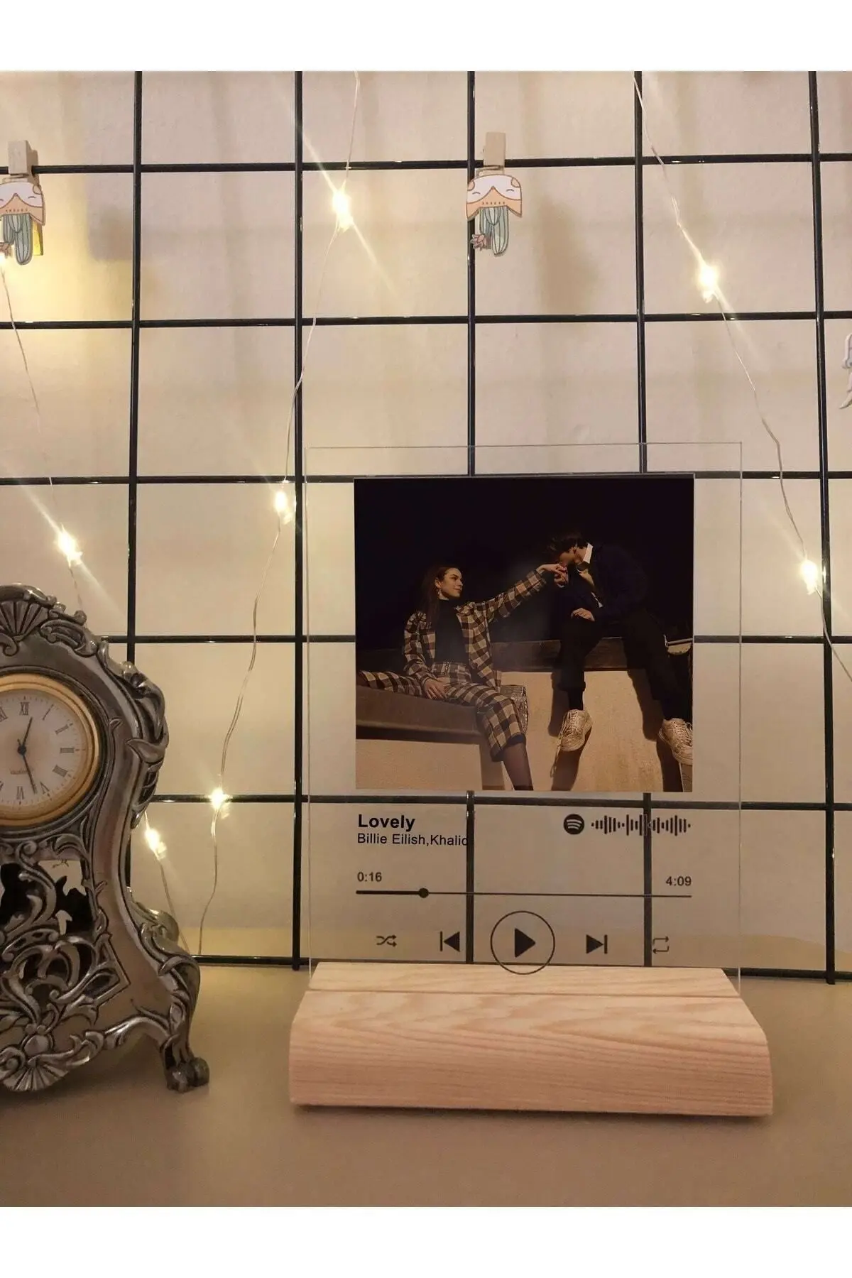 Spotify Pleksi Plak Barkodlu Kişiye Özel Hediye - Sevgiliye Hediye Arkadaşa Hediye Doğum Günü Hediye