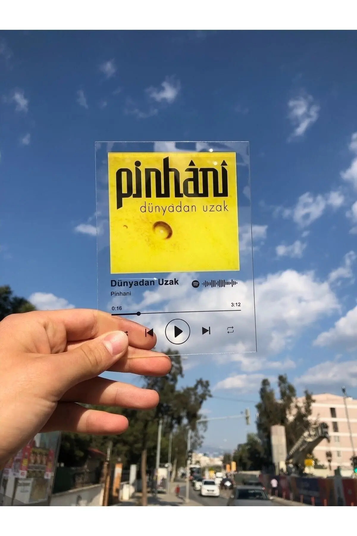 Spotify Pleksi Plak Barkodlu Kişiye Özel Hediye - Sevgiliye Hediye Arkadaşa Hediye Doğum Günü Hediye