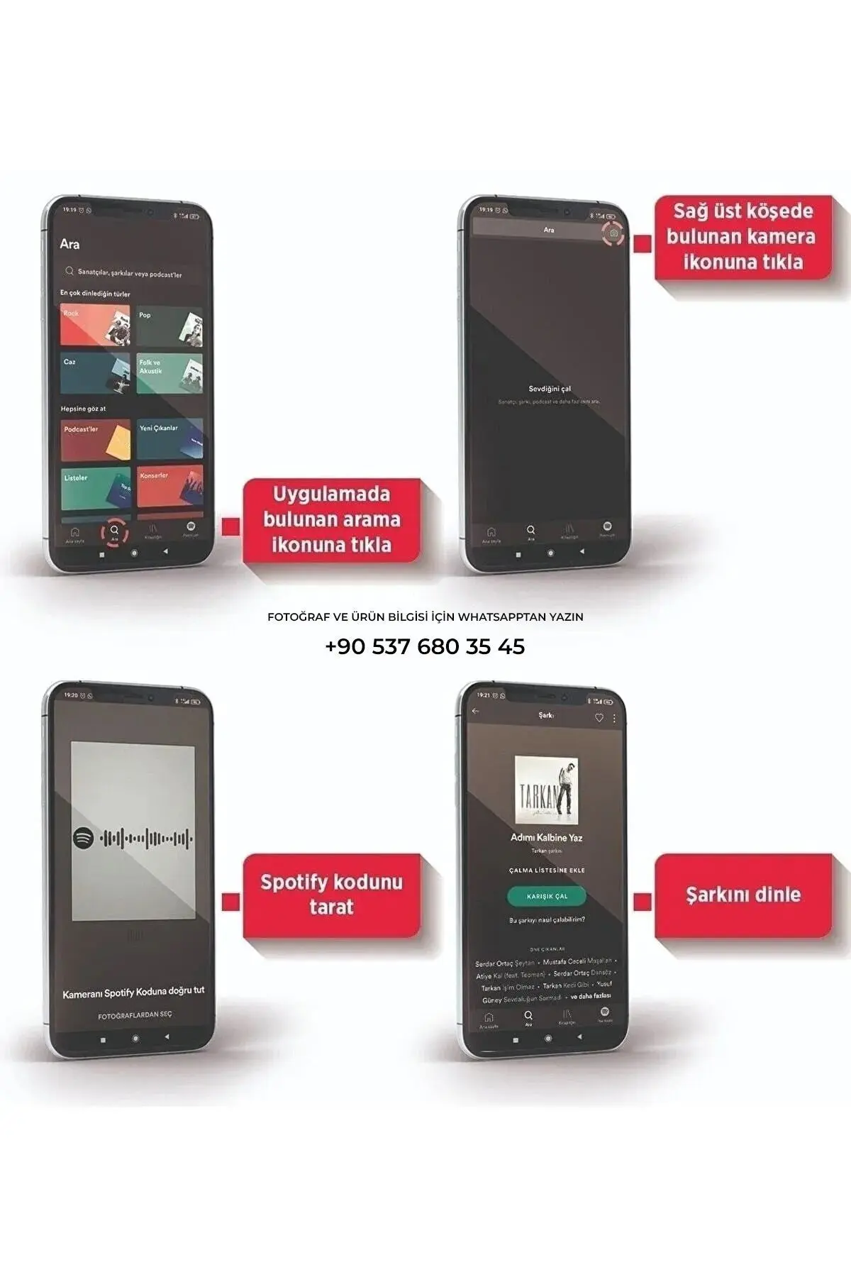 Spotify Pleksi Plak Barkodlu Kişiye Özel Hediye - Sevgiliye Hediye Arkadaşa Hediye Doğum Günü Hediye