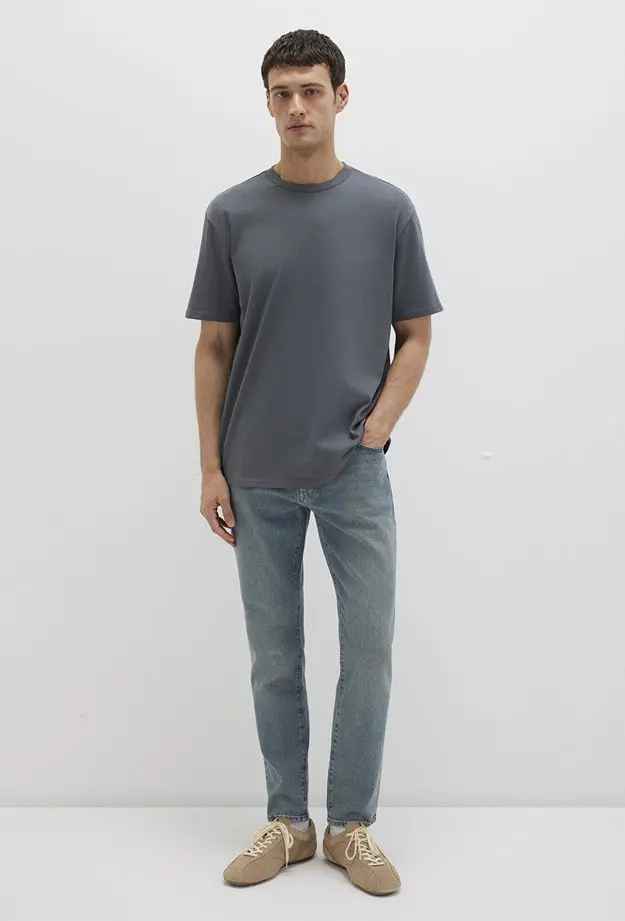 Mavi Bisiklet Yaka Lacivert Basic Tişört Loose Fit / Bol Rahat Kesim 0611596-80776