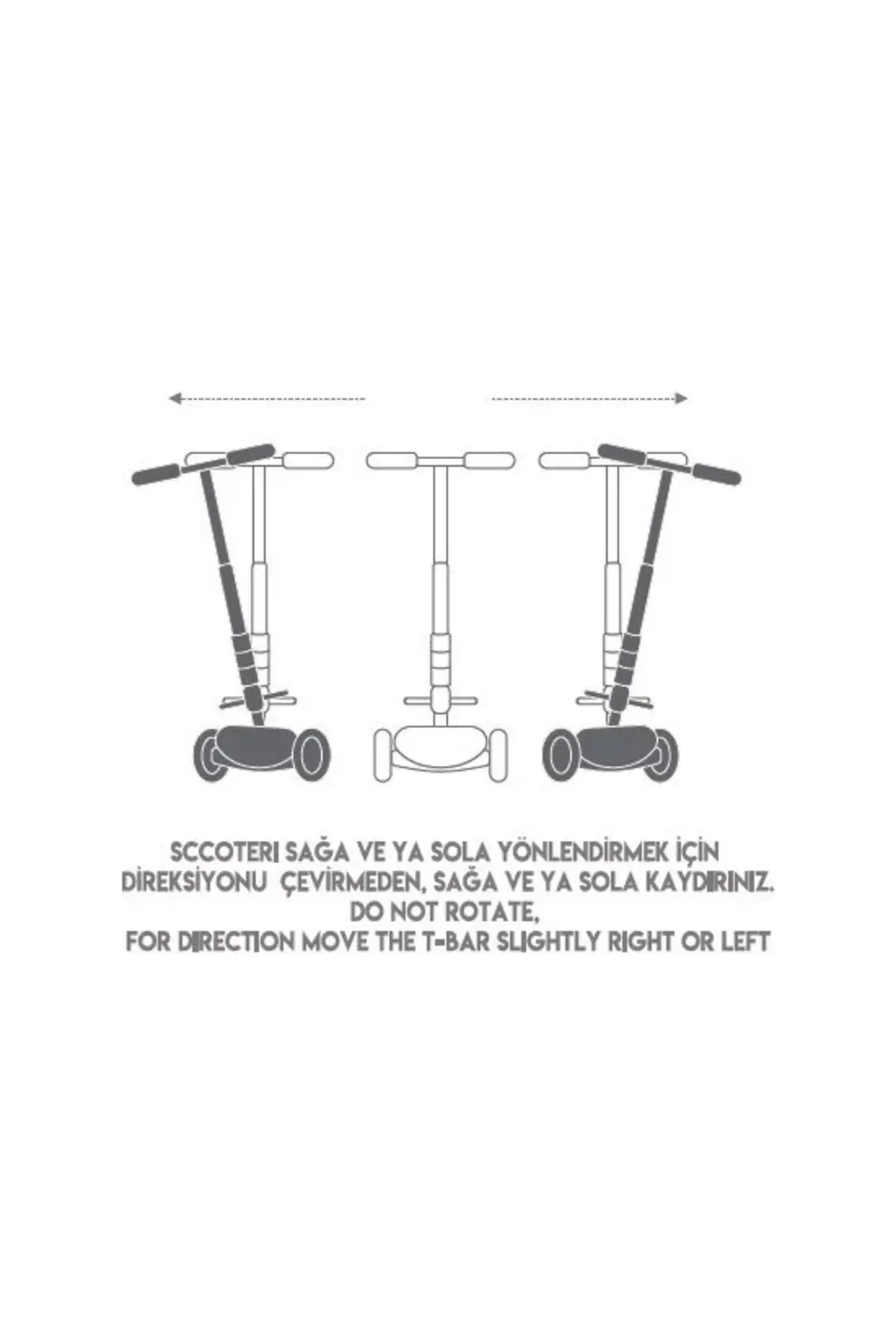 Pembe 3 Tekerlekli Led Işıklı Scooter