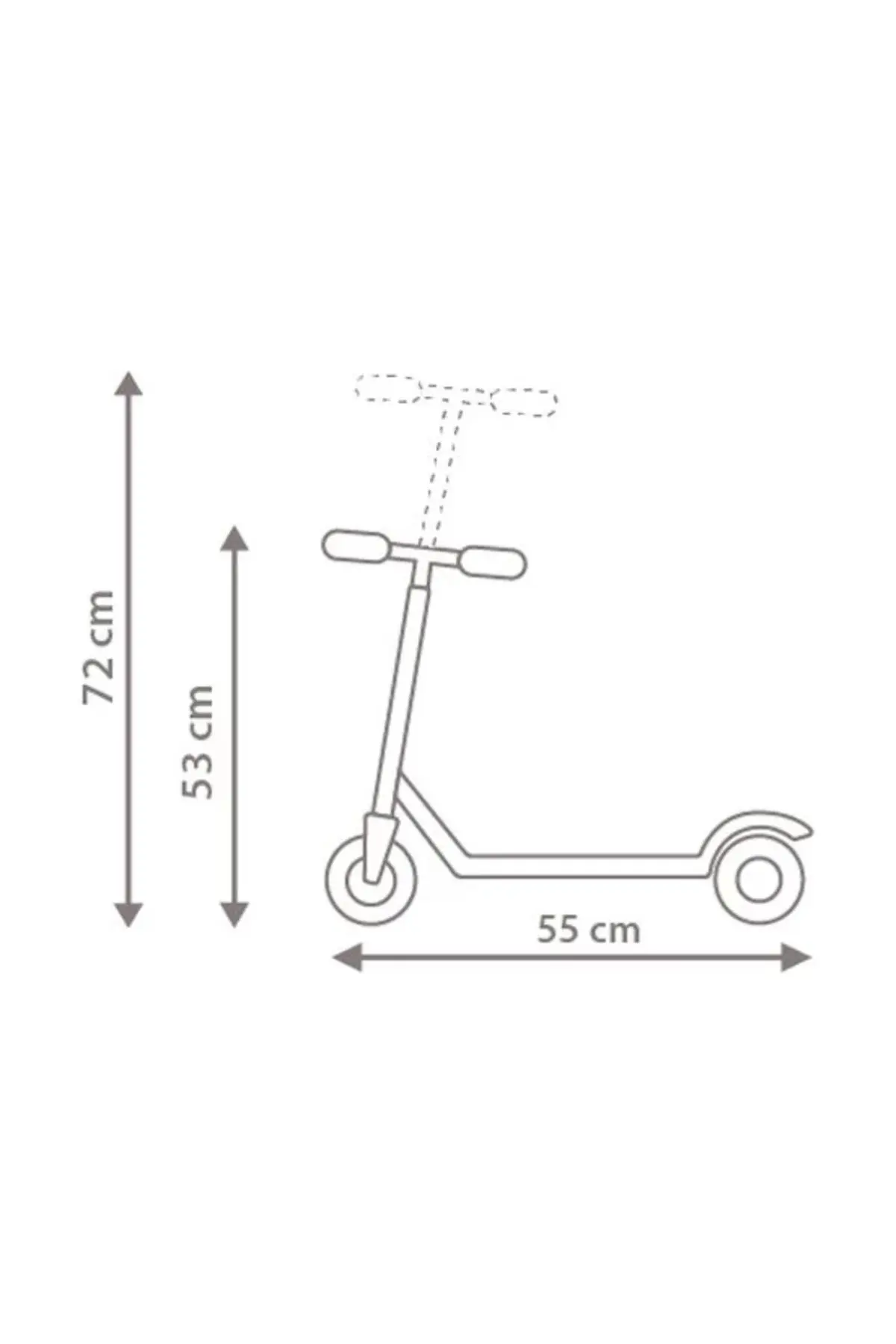 Pembe 3 Tekerlekli Led Işıklı Scooter