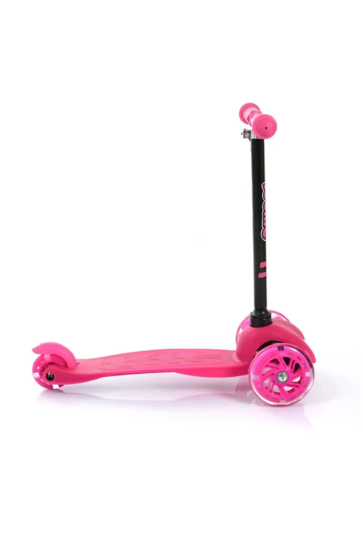 Pembe 3 Tekerlekli Led Işıklı Scooter