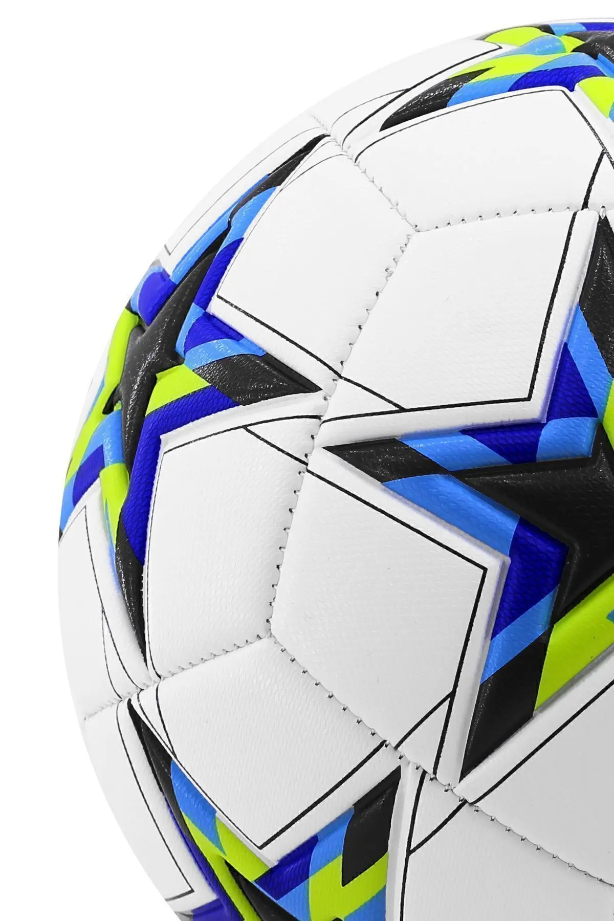 Orijinal Futbol Topu Şampiyonlar Ligi Pompalı Sert Zemin Halı Saha Futbol Topu No:5 Siyah 034