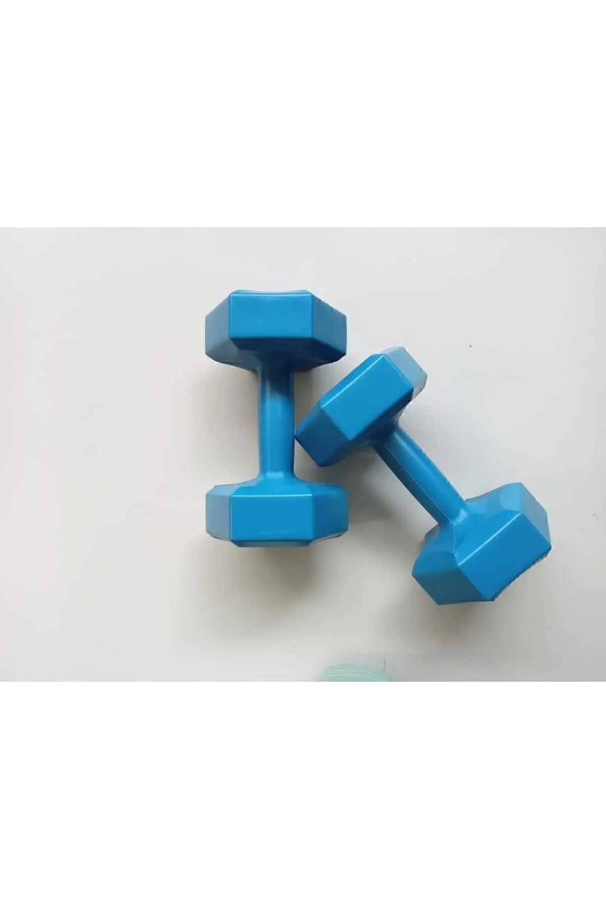 EMH SPOR Tritex 2kg X 2 Adet Köşeli Plastk Mavi Dambıl Ağırlık Seti