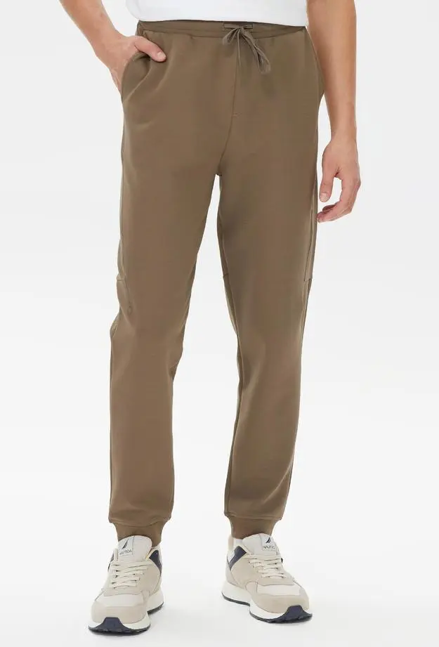 Nautica Erkek Kahverengi Standart Fit Eşofman Altı