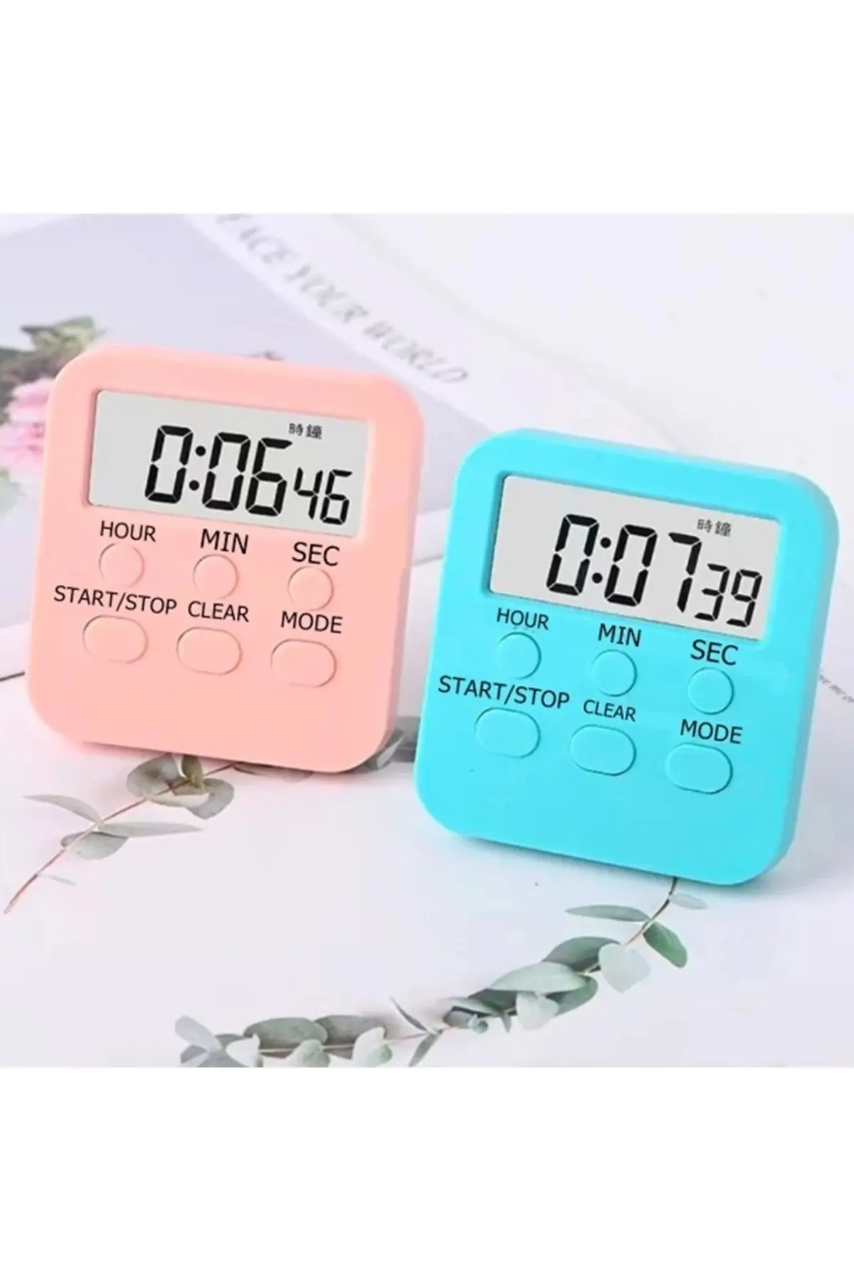 Alarmlı Dijital Öğrenci Sınav Kronometresi 24 Geri Sayım Cihazı Saat - Alarm 2 Kademeli Kronometre