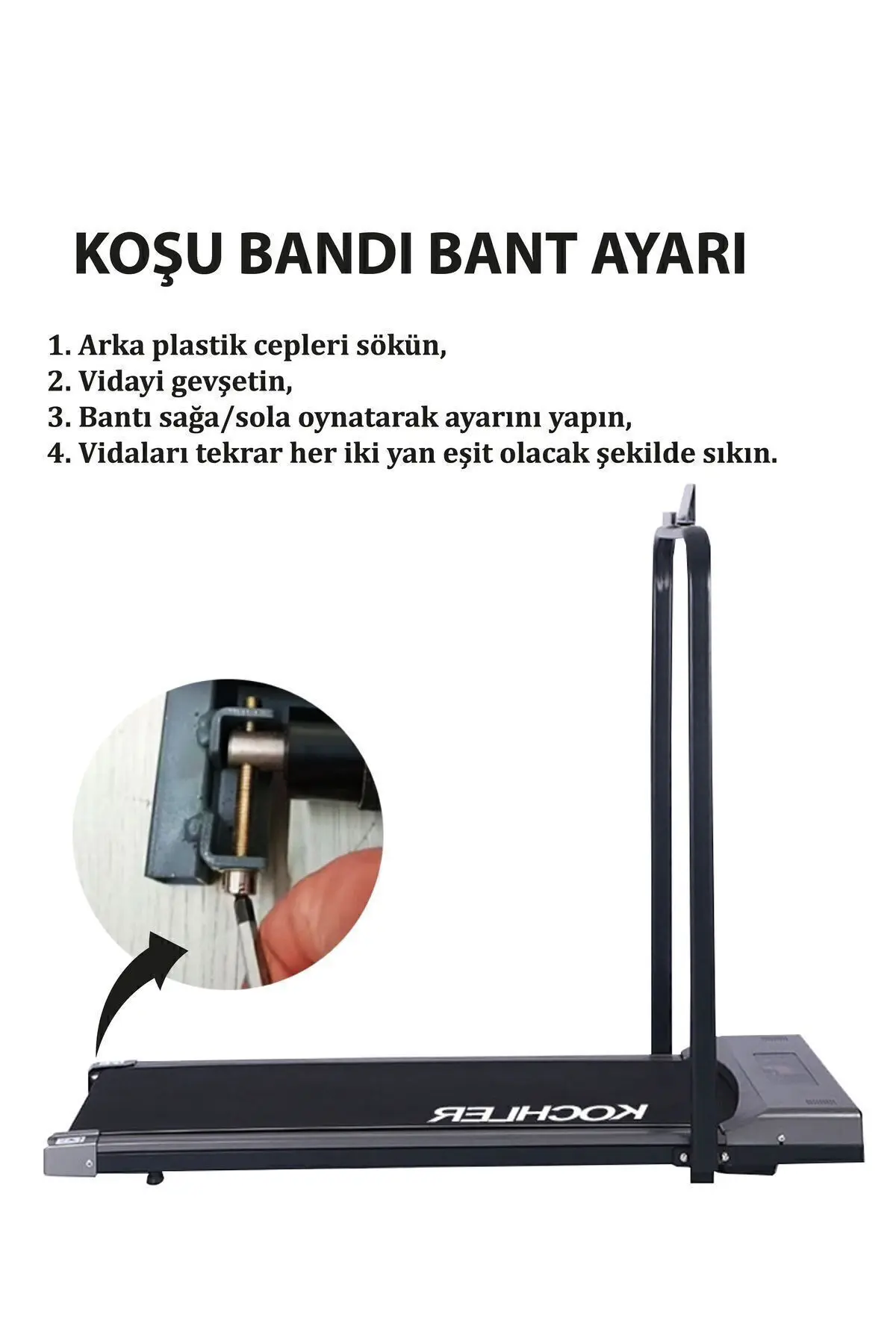 Bluetoothlu Koşu Bandı - Katlanabilir ve Müzik Çalar Yürüyüş Bandı