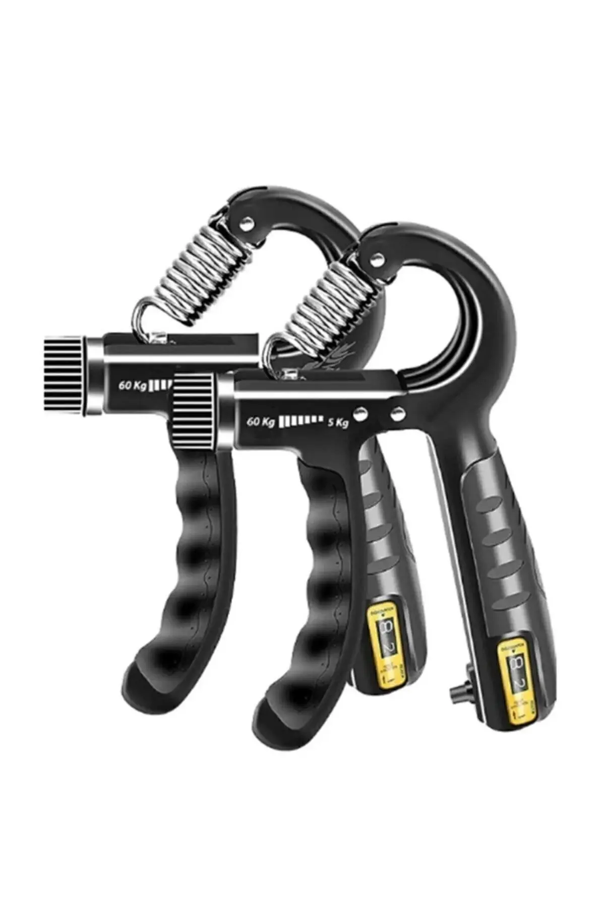 Siyah El Kol Bilek Güçlendirici Egzersiz Aleti 5-60 Kg Karpal Direc El Yayı Cihazı Direnç Yayı