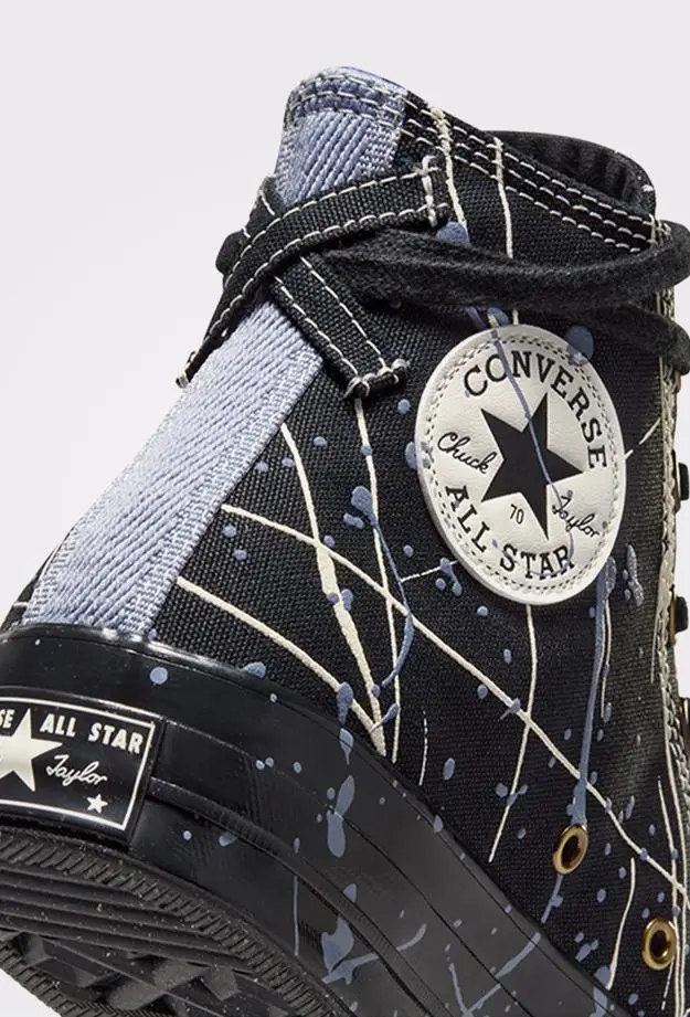 Converse Chuck 70 Paint Splatter Kadın Siyah Sneaker