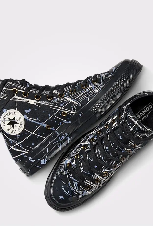 Converse Chuck 70 Paint Splatter Kadın Siyah Sneaker