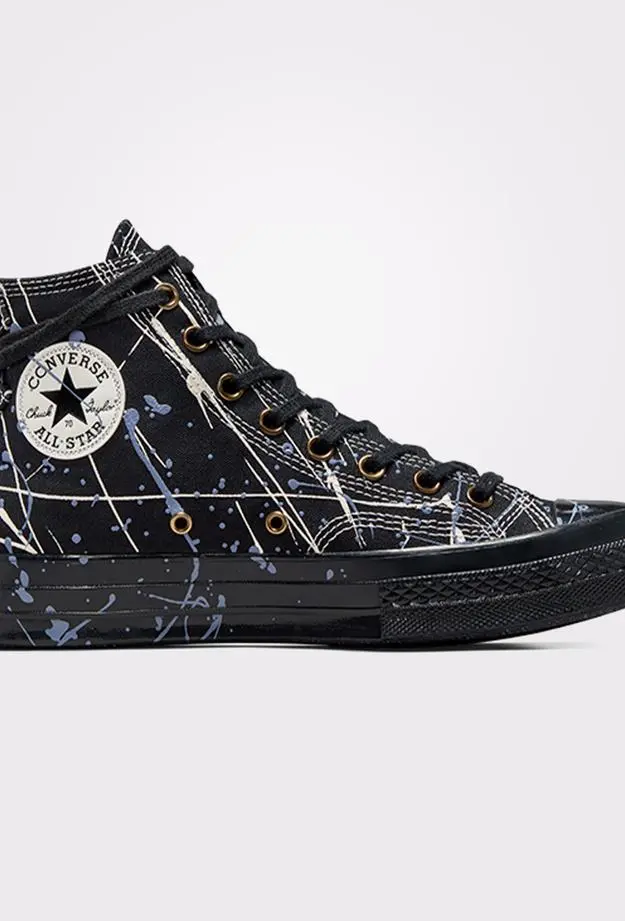 Converse Chuck 70 Paint Splatter Kadın Siyah Sneaker