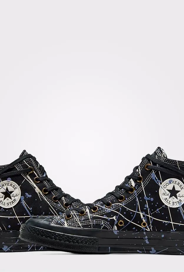 Converse Chuck 70 Paint Splatter Kadın Siyah Sneaker