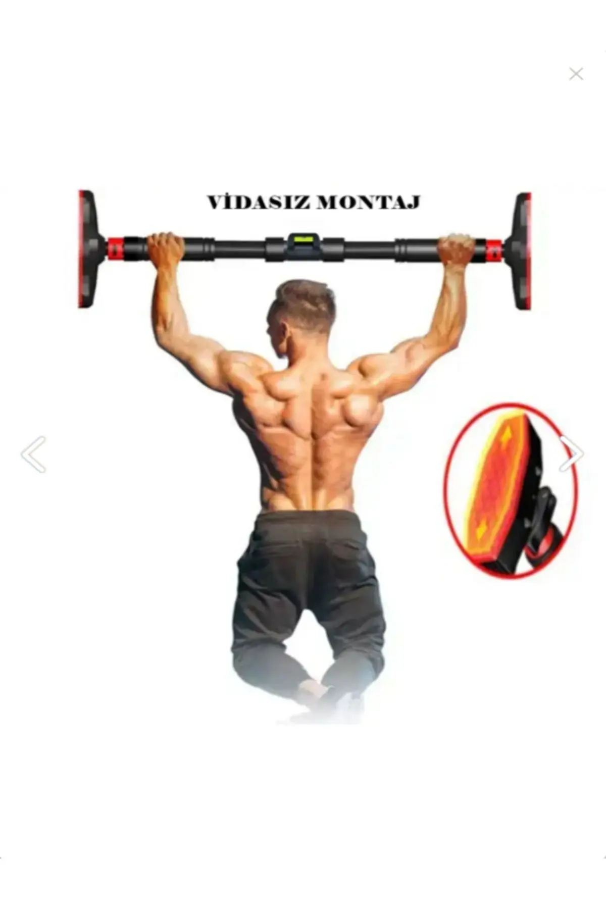 Unichrome Yeni Nesil 90-130cm Koridor Kapı Barfiksi Barfix Aleti Çubuğu Çekme Barı Demiri Bar