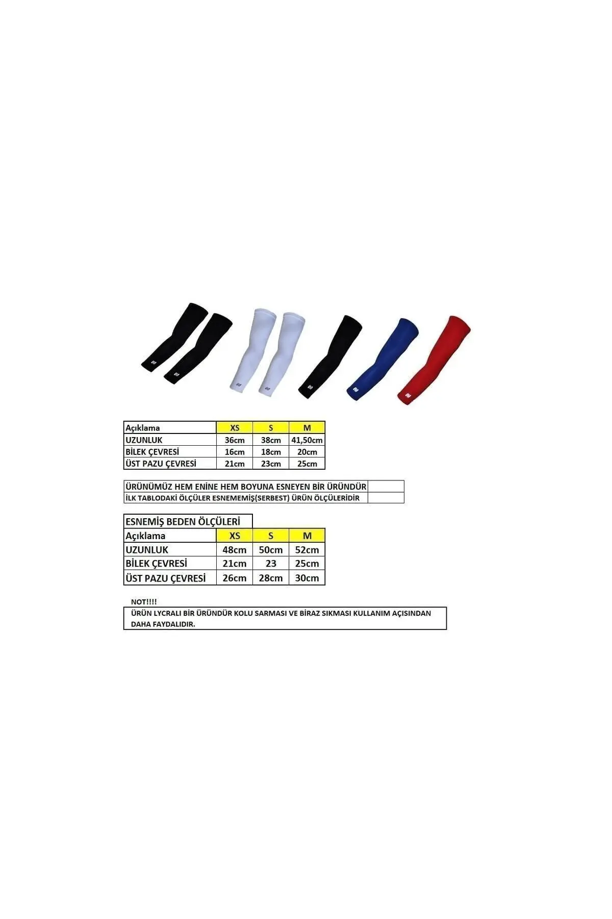 Net Spor Unısex Siyah Tactel Basketbol Voleybol Kolluğu 1 Çift Nts20211011-001/2