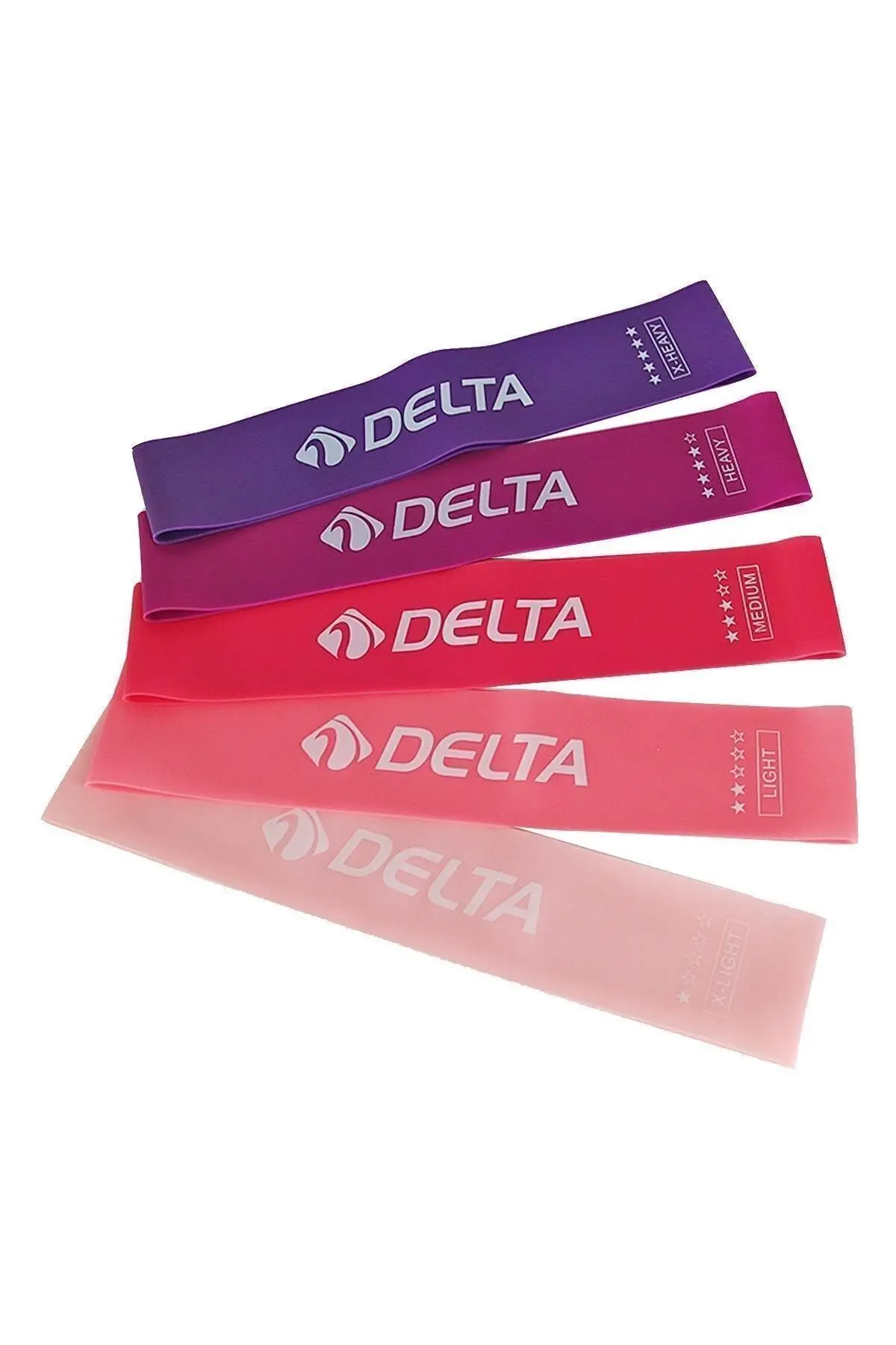 Latex 5 Farklı Direnç Aerobik Pilates Direnç Egzersiz Bandı Squat Lastiği (Uç Kısmı Kapalı)