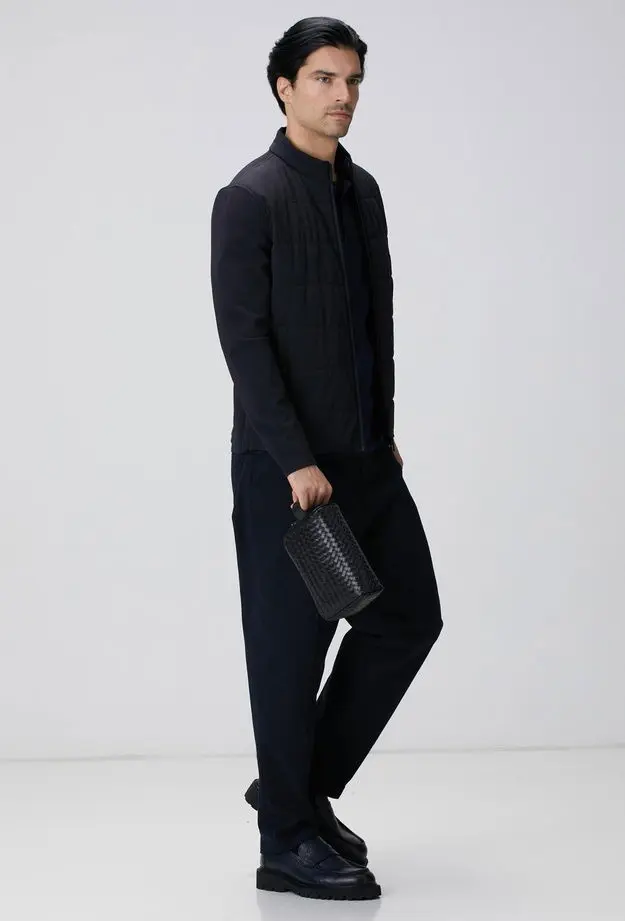 Network Erkek Siyah Deri Kozmetik Çantası