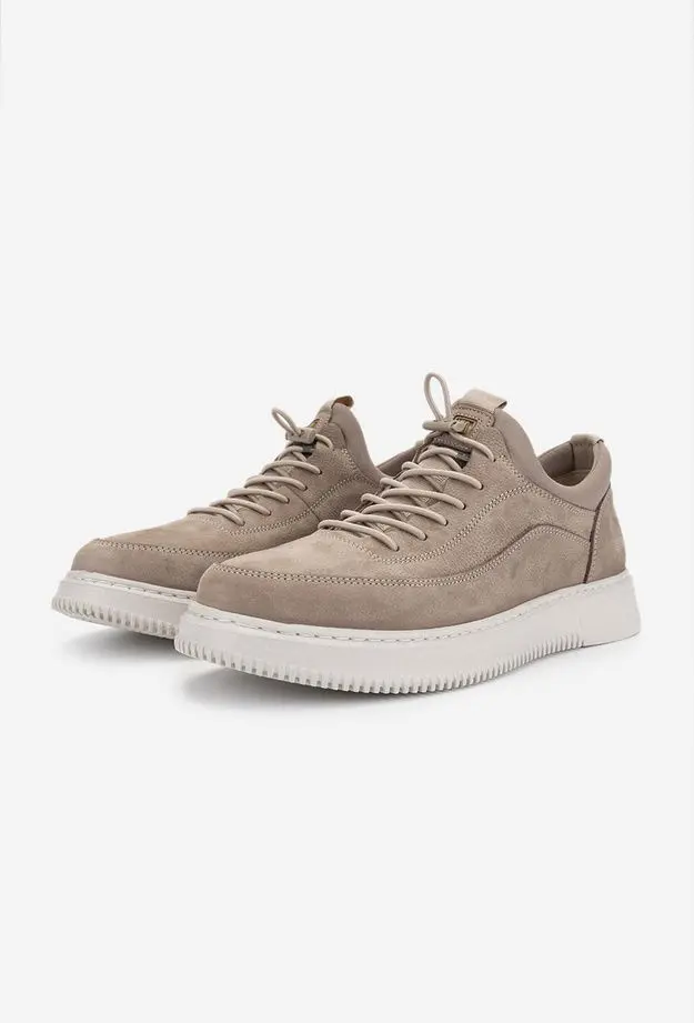 Valmenti Erkek Hakiki Deri Vizon Nubuk Sneakers & Spor Ayakkabı