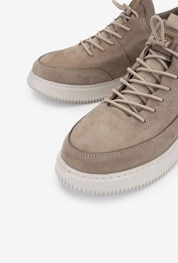 Valmenti Erkek Hakiki Deri Vizon Nubuk Sneakers & Spor Ayakkabı