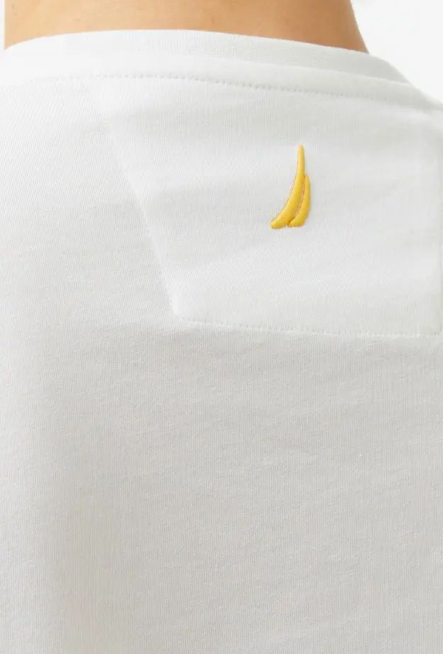 Nautica Erkek Beyaz Regular Fit T-Shirt