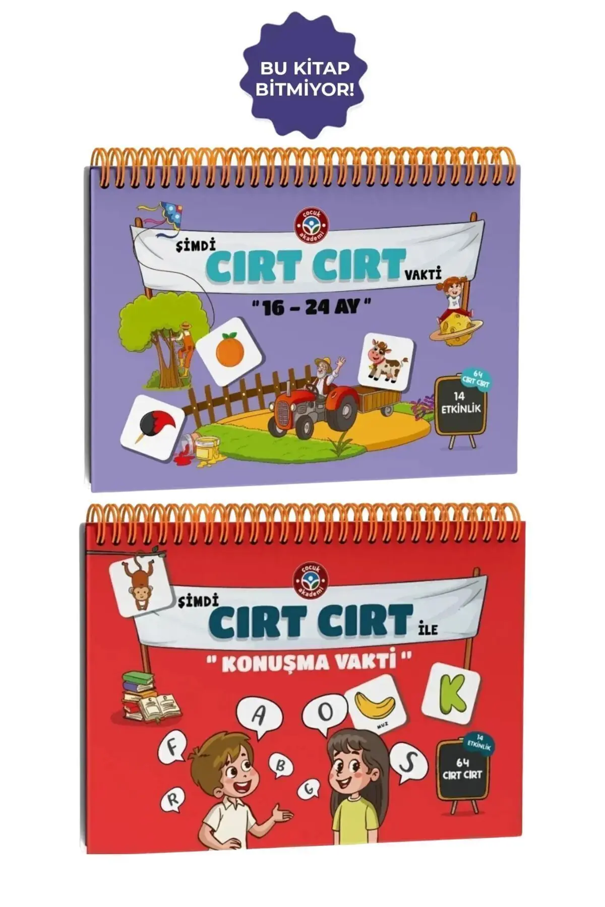 Çocuk Akademi 16-24 Ay Cırt Cırt ve Cırt Cırt Ile Konuşma Vakti Etkinlik Seti
