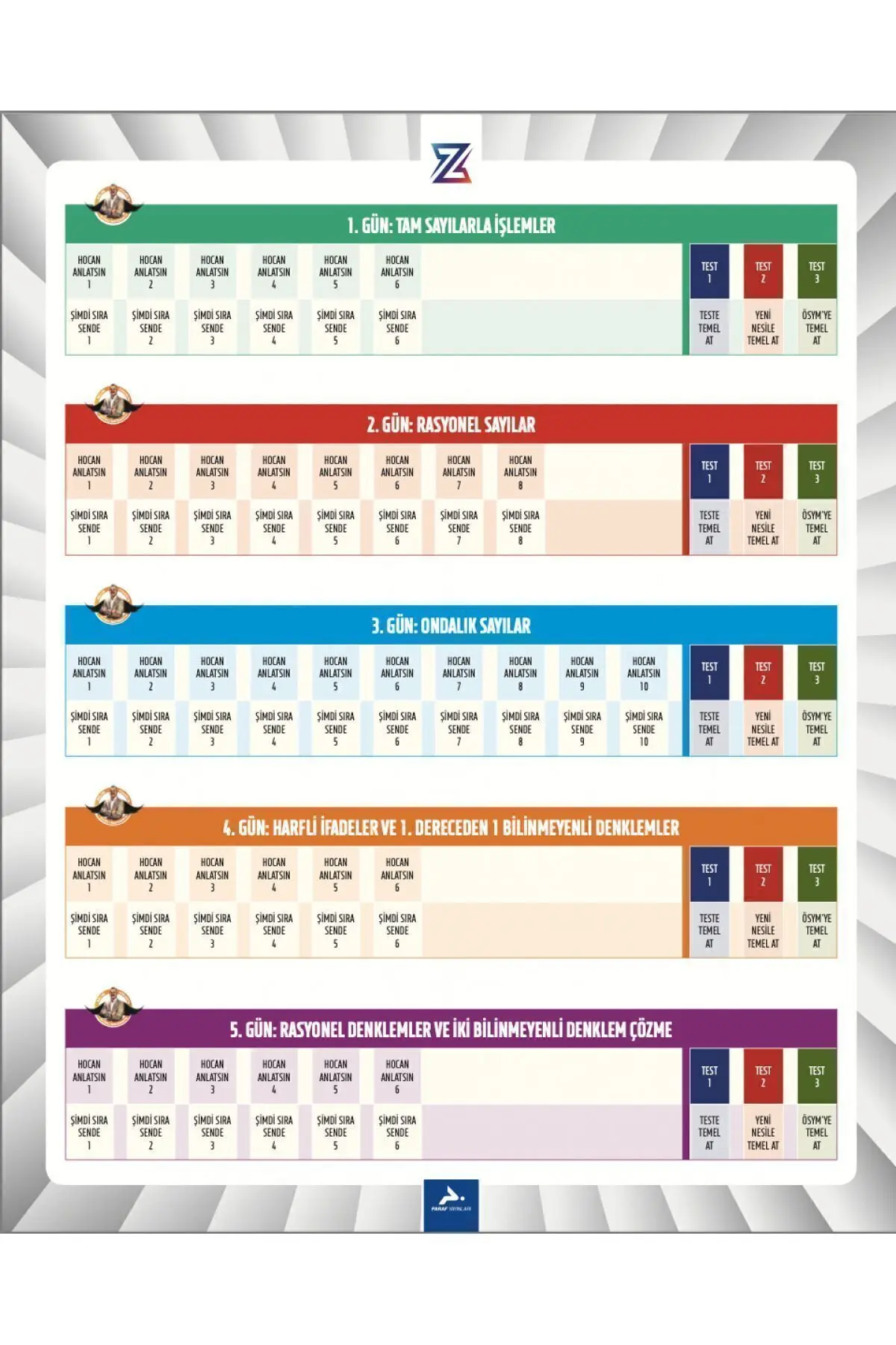 10 Günde Matematik Temel Atma Garanti - Bıyıklımatematik - PARAF Z TAKIMI