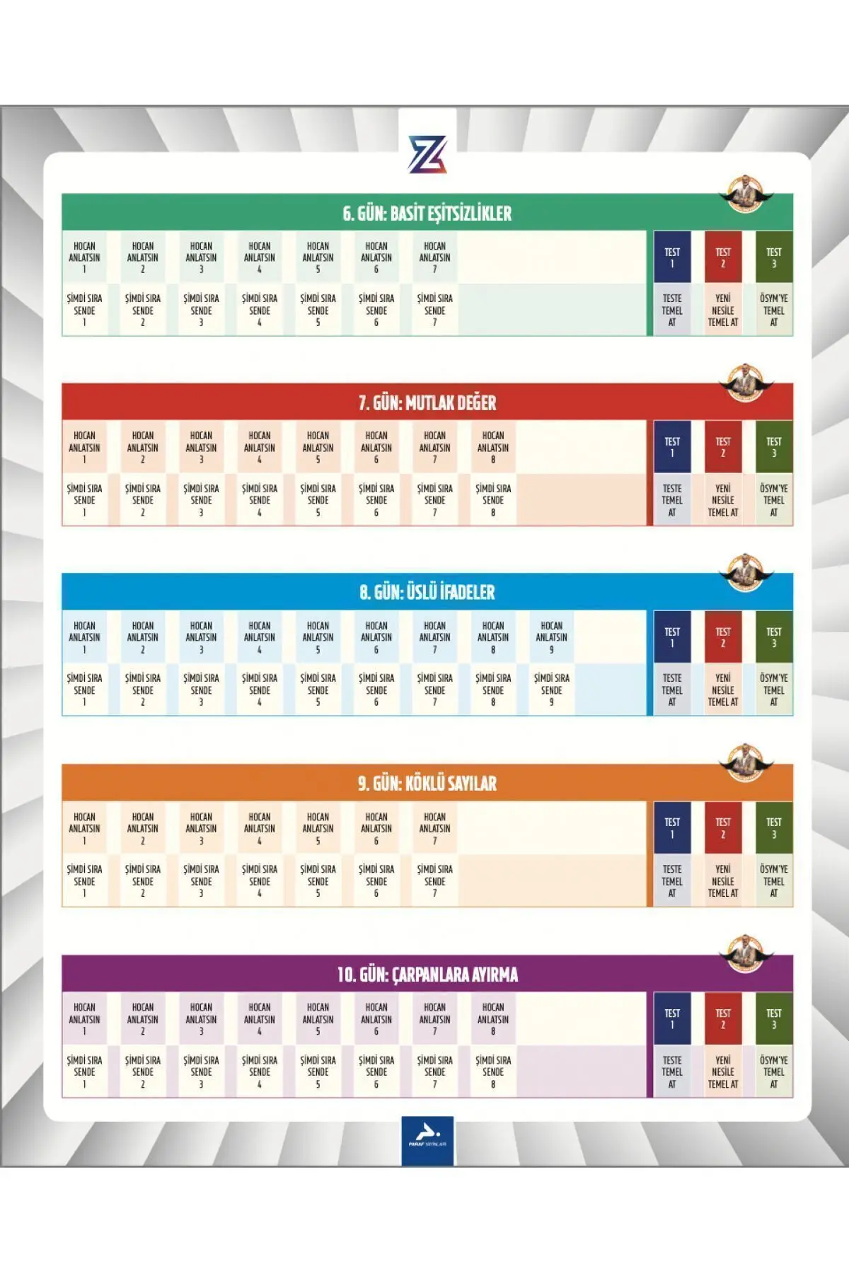10 Günde Matematik Temel Atma Garanti - Bıyıklımatematik - PARAF Z TAKIMI
