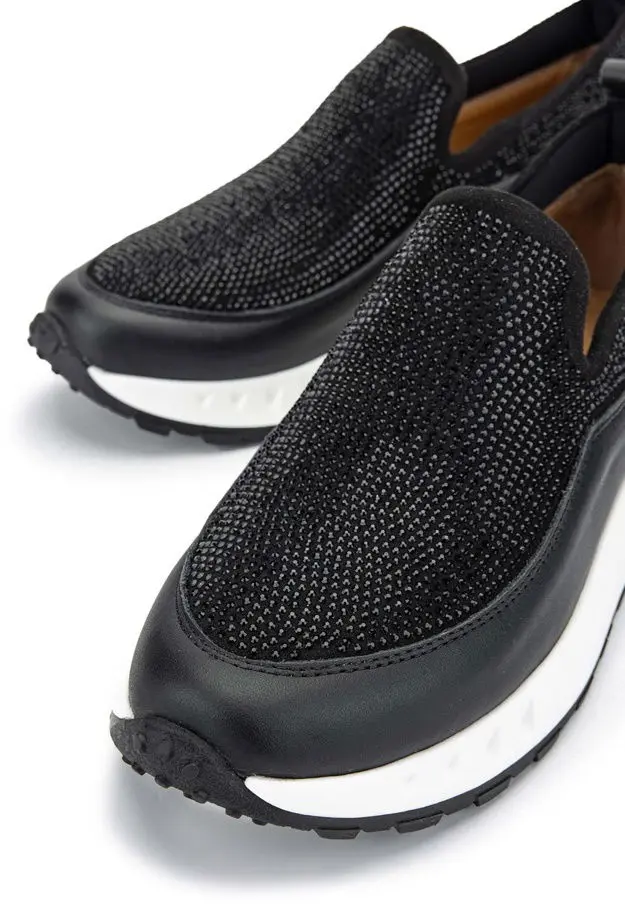 Tamer Tanca Kadın Hakiki Deri Siyah Sneakers & Spor Ayakkabı