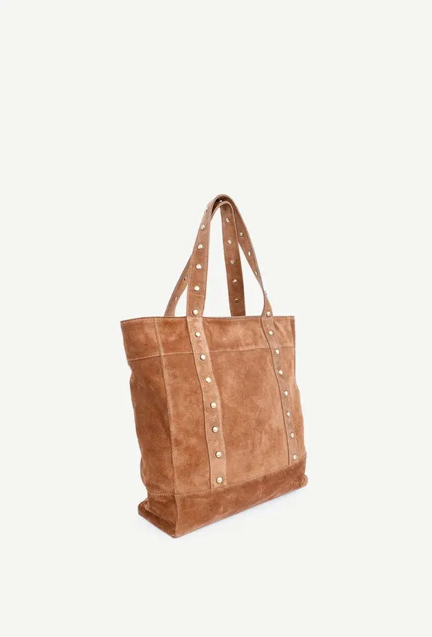 YARGICI Trok Detaylı Süet Deri Omuz Çantası