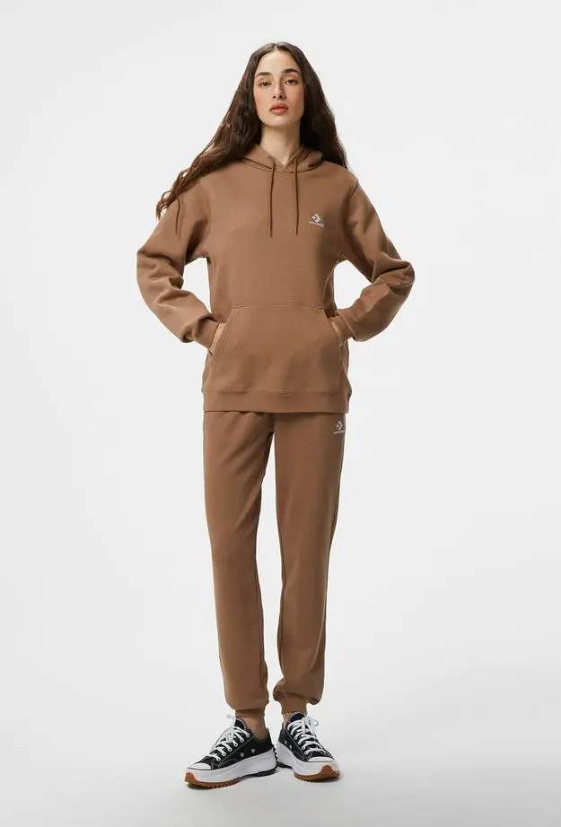 Converse Unisex Kahverengi Hoodie