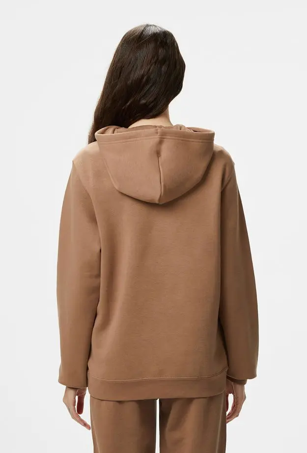 Converse Unisex Kahverengi Hoodie