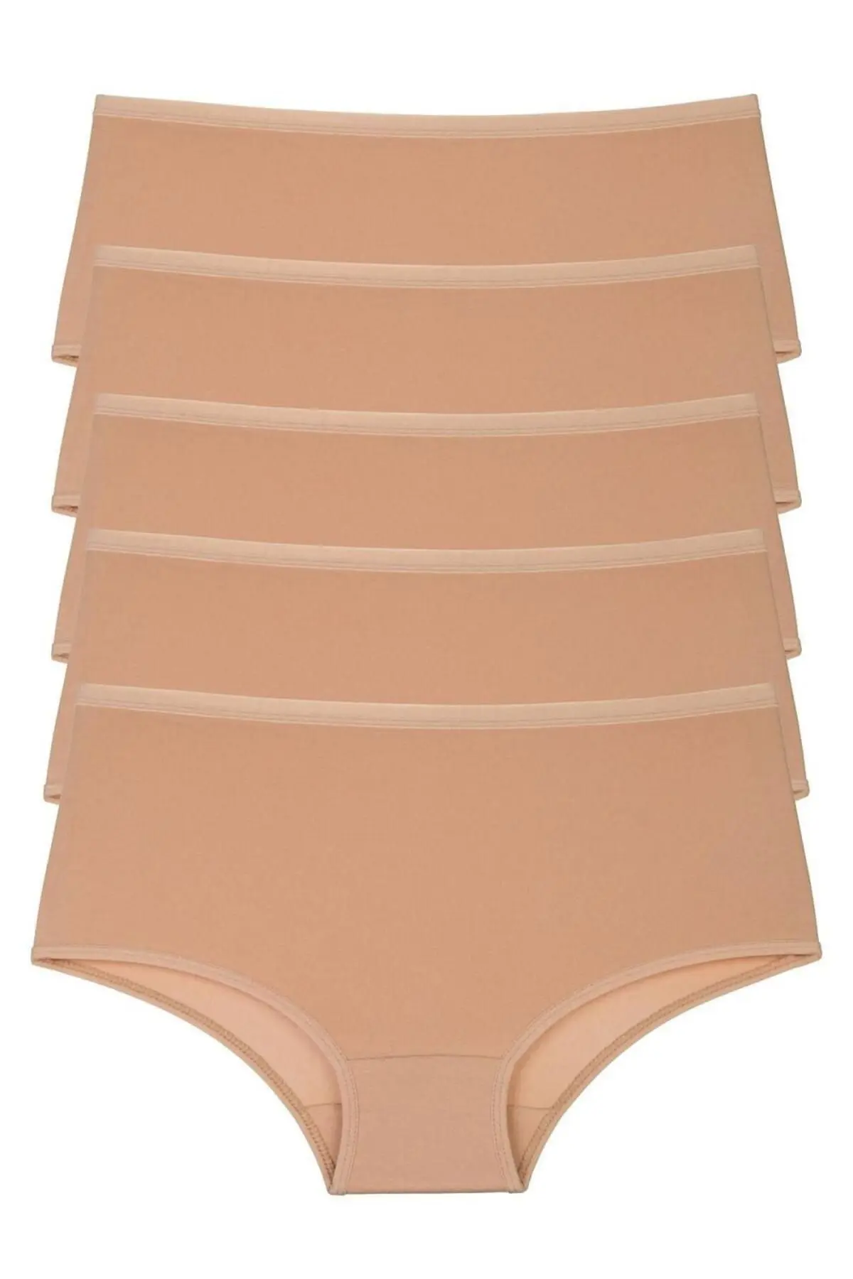 Kadın Külot 5 Li Paket Yüksek Bel Ten