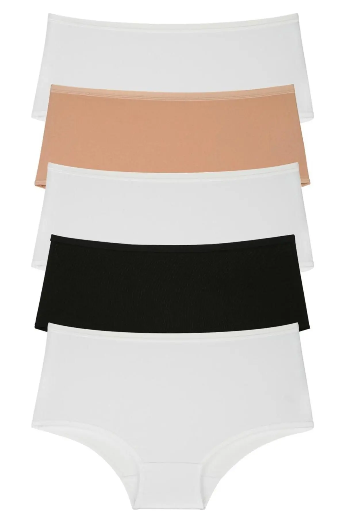 Nicoletta Kadın Külot 5 Li Paket Yüksek Bel Mıxcolor